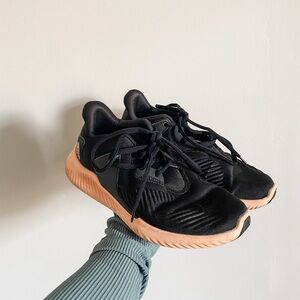 Adidas Black and Blush Tennis Shoes. Size 6.5. In great condition!